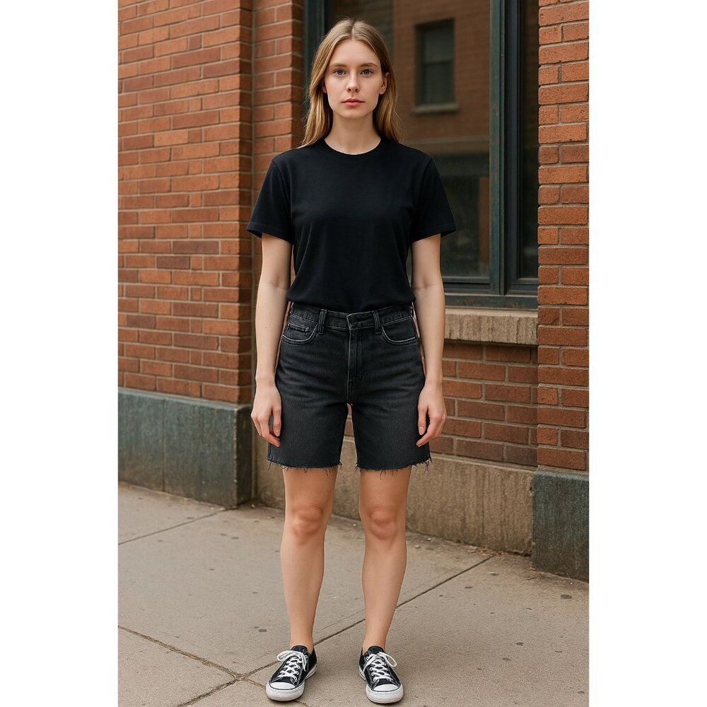 JOE'S Bermuda Short 9" Black Jean Shorts 25